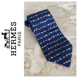 Hermes 100% Silk Tie
